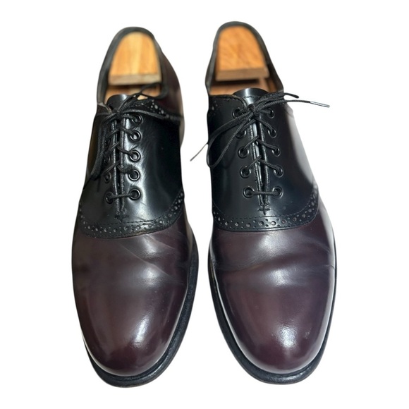 Jarman Burgundy & Black Oxfords Men’s Size 10 Lace Up main image 8
